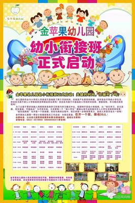 赢在起跑线 金苹果幼儿园幼小衔接班及暑期班正式开班